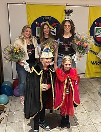 Unsere Dreigestirninnen und Kinderprinzenpaar